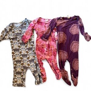 kate quinn 0-3 month sleeper bundle | cottagecore floral peacock sleeper set